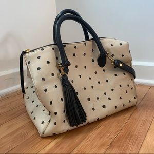 Clare V sandrine polka dot bag